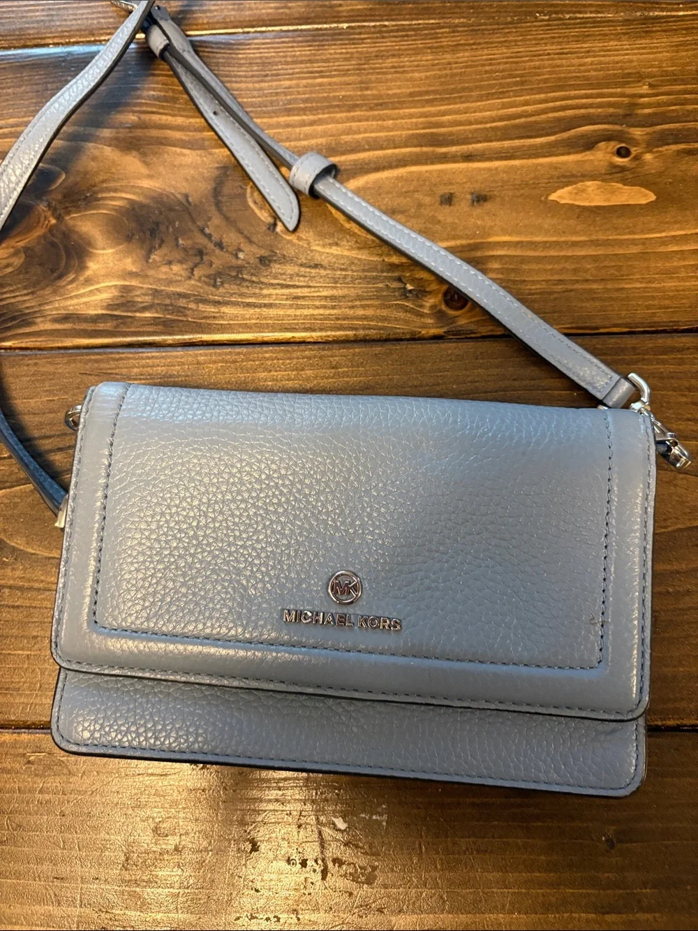 Michael Kors Blue Crossbody Wallet